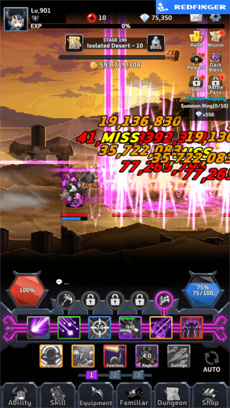 Dark Hero Dash Idle RPG game screenshot